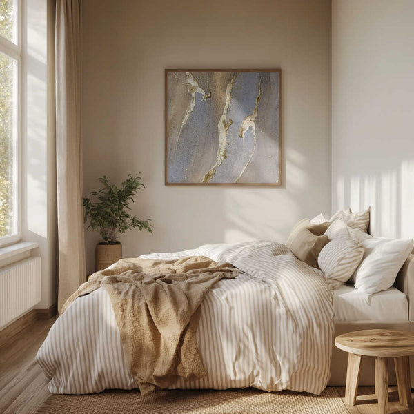 Tablou înramat „Ephemeral Gold” de Anete Purina-Purite