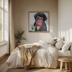 Tablou înramat „Monkey in a Tuxedo” de Violeta Vollmer