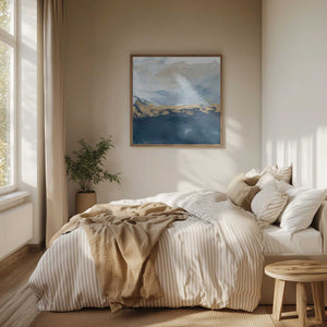 Tablou înramat „Peaceful Golden Horizon” de Julia Contacessi