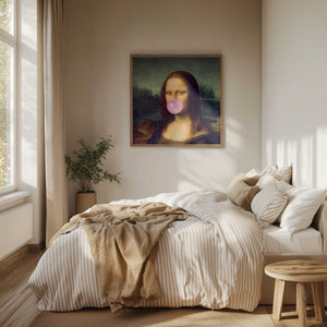 Tablou înramat „Mona Lisa Bubble Gum” de Taudalpoi