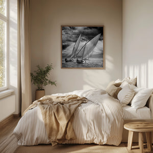 Tablou înramat „Sailboats and Light” de Angel Villalba