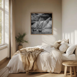 Tablou înramat „Sailboats and Light” de Angel Villalba