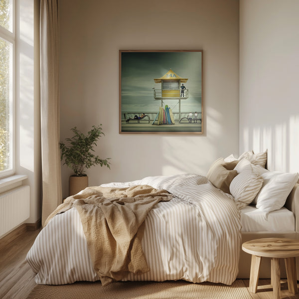 Tablou înramat „The life guard” de Adrian Donoghue