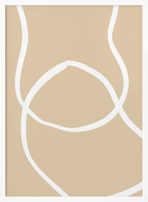 Tablou înramat „Beige Lines 04” de Pictufy Studio