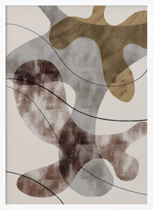 Tablou înramat „Brown Seaweed” de Pictufy Studio II