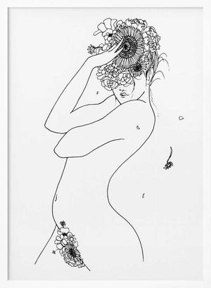 Tablou înramat „Flower Girl” de Pictufy Studio II
