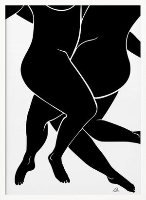 Tablou înramat „Lovers Black” de Pictufy Studio II