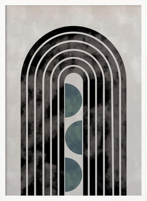 Tablou înramat „arch_capsule_001_green” de Pictufy Studio II