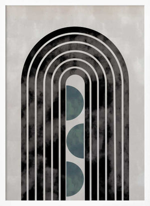 Tablou înramat „arch_capsule_001_green” de Pictufy Studio II
