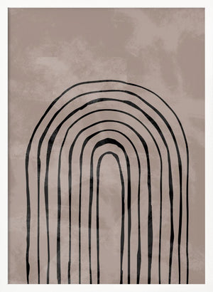 Tablou înramat „Arch_one way_004_black” de Pictufy Studio II