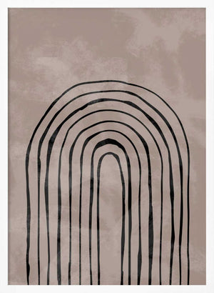 Tablou înramat „Arch_one way_004_black” de Pictufy Studio II
