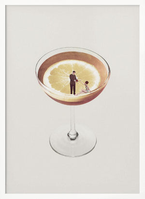 Tablou înramat „My drink needs a drink” de Maarten Léon