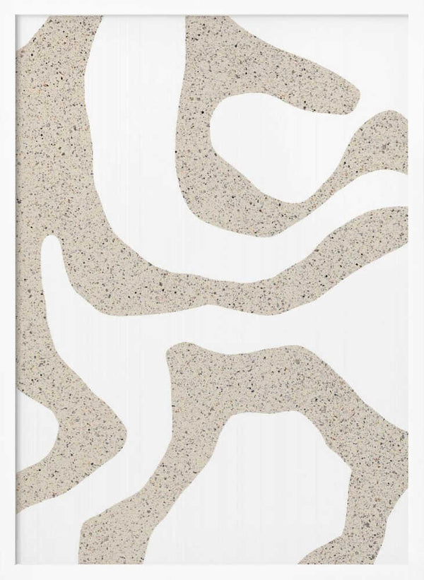 Tablou înramat „Sandy Contours” de uplusmestudio