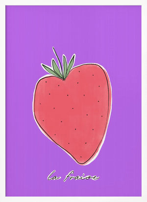 Tablou înramat „Stylized Strawberry Delight” de uplusmestudio