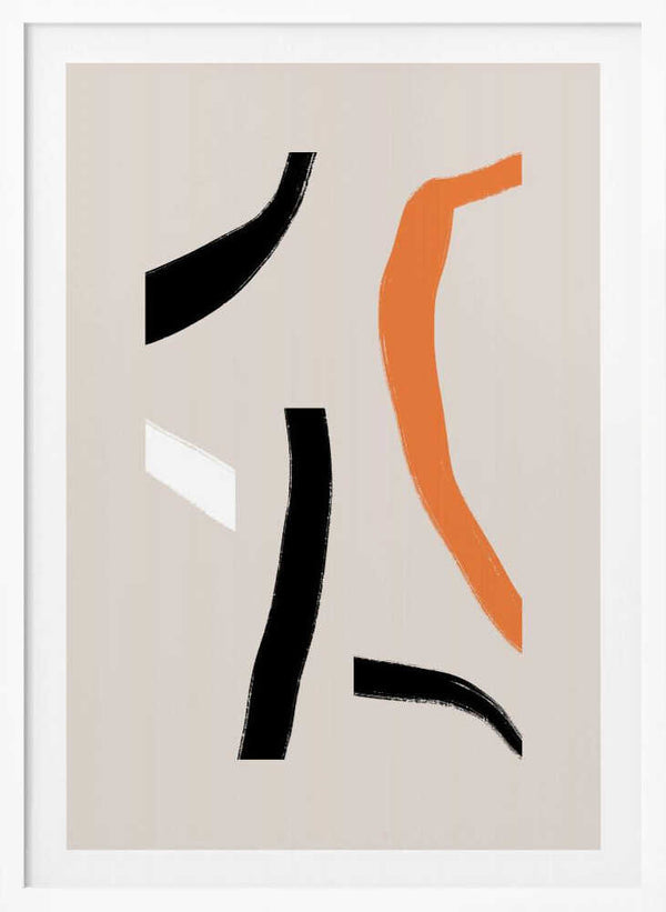 Tablou înramat „Colorful Curved Shapes” de uplusmestudio