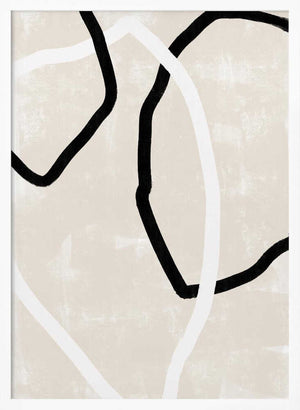 Tablou înramat „Curved Lines Dance” de uplusmestudio