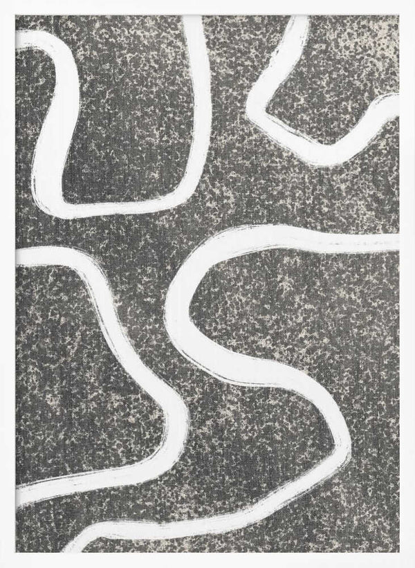 Tablou înramat „Curves in Contrast” de uplusmestudio