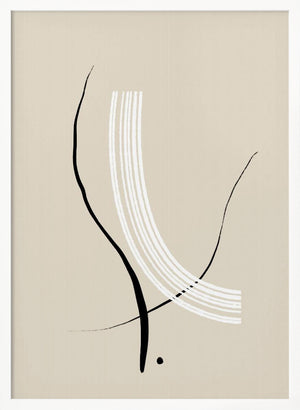 Tablou înramat „Curved Elegance” de uplusmestudio
