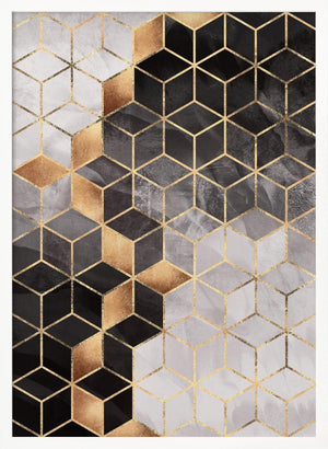 Tablou înramat „Smoky Cubes” de Elisabeth Fredriksson