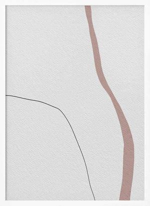 Tablou înramat „Curved Traces” de uplusmestudio
