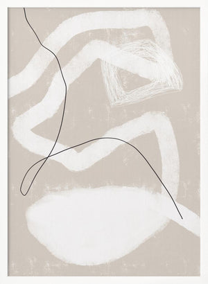 Tablou înramat „Organic Lines And Shapes” de uplusmestudio