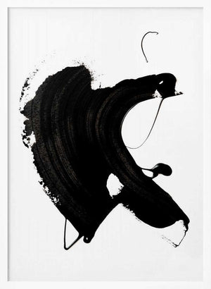 Tablou înramat „Black abstract Stroke” de uplusmestudio