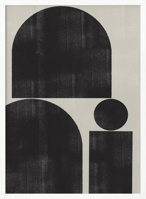 Tablou înramat „Geometric Silence” de THE MIUUS STUDIO