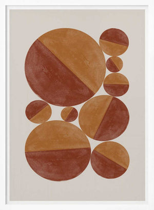 Tablou înramat „Circular Harmony” de THE MIUUS STUDIO