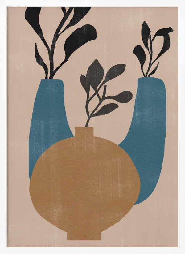 Tablou înramat „Vases No7.” de THE MIUUS STUDIO