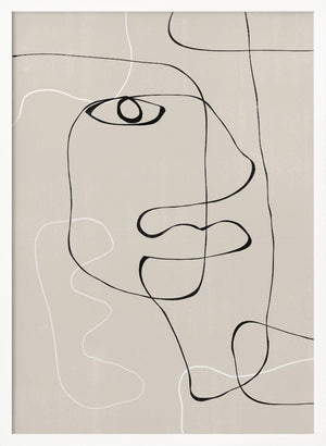 Tablou înramat „Line Expression” de THE MIUUS STUDIO