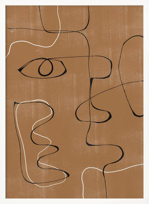 Tablou înramat „Whimsical Lines” de THE MIUUS STUDIO
