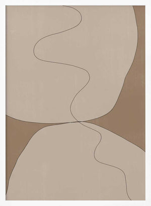 Tablou înramat „Curves of Serenity” de THE MIUUS STUDIO
