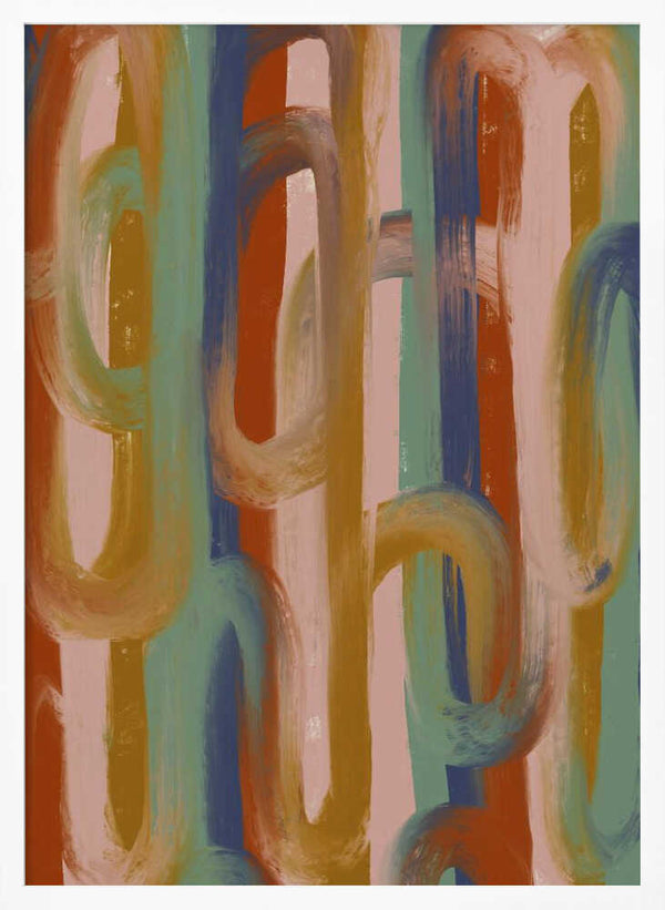 Tablou înramat „Flowing Hues Harmony” de Treechild