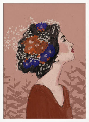 Tablou înramat „Blossoms in Profile” de Treechild