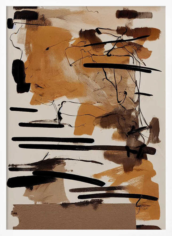 Tablou înramat „Earthy Strokes” de Treechild