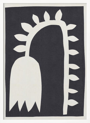 Tablou înramat „Black Tulip #2” de Alisa Galitsyna