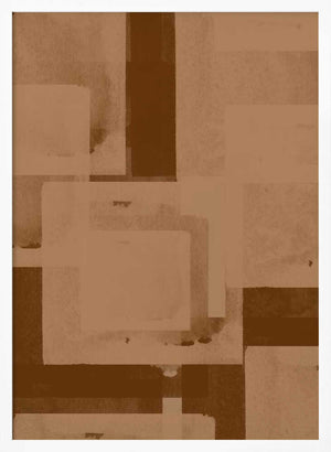 Tablou înramat „Sepia Geometric Flow” de THE MIUUS STUDIO