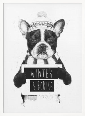 Tablou înramat „Winter is boring” de Balazs Solti