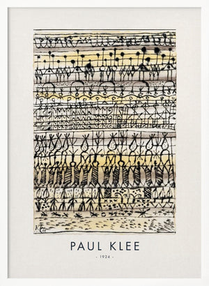 Tablou înramat „Cooling in a hot zone garden 1924” de Paul Klee