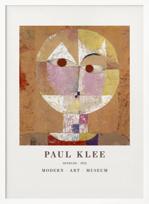 Tablou înramat „Senecio Baldgreis 1922” de Paul Klee