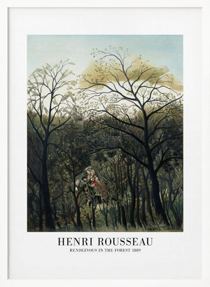 Tablou înramat „Rendezvous In The Forest” de Henri Rousseau