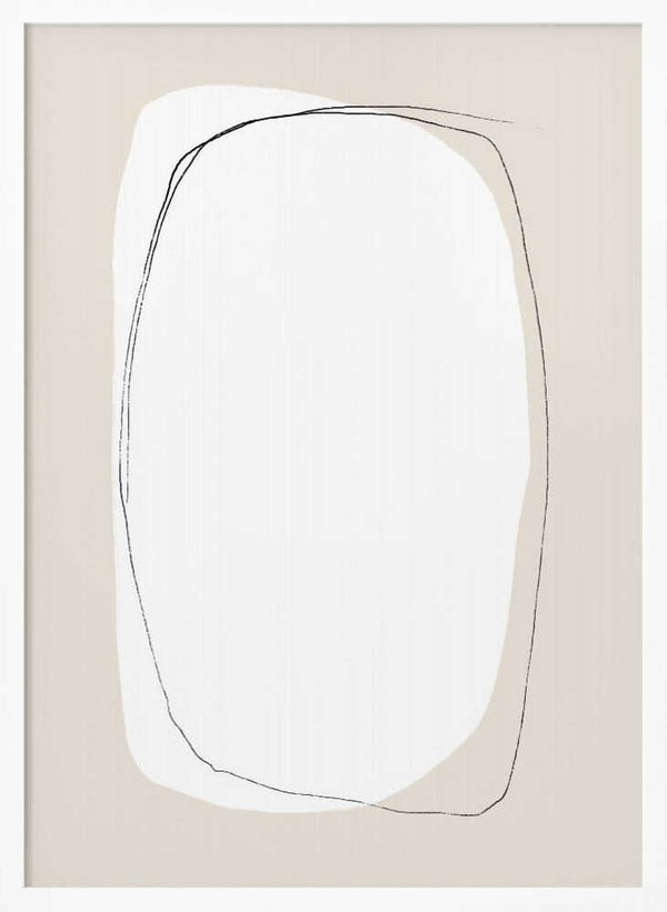 Tablou înramat „Layered Oval Shapes” de uplusmestudio