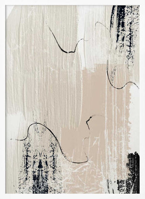 Tablou înramat „Brush strokes-1” de Sally Ann Moss