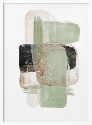 Tablou înramat „Simple Green-1” de Sally Ann Moss