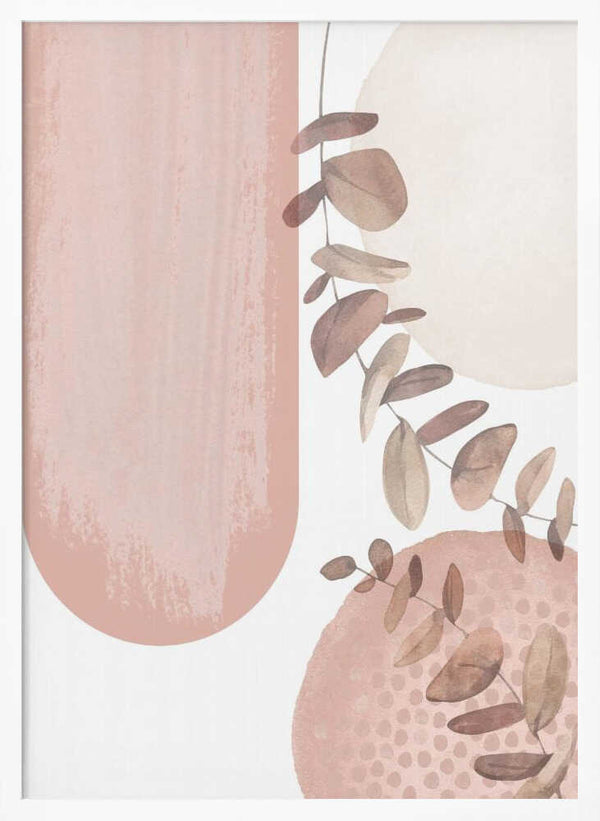 Tablou înramat „boho pink-2” de Sally Ann Moss