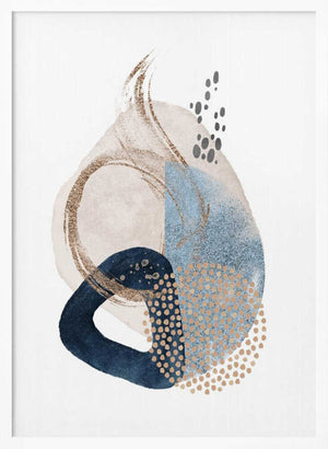 Tablou înramat „Smooth Shapes-3” de Sally Ann Moss