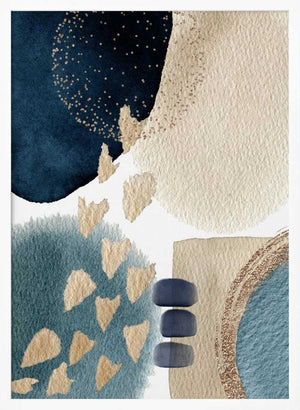 Tablou înramat „Blue Beauty-1” de Sally Ann Moss