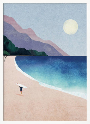 Tablou înramat „Surf Beach” de longwayhome