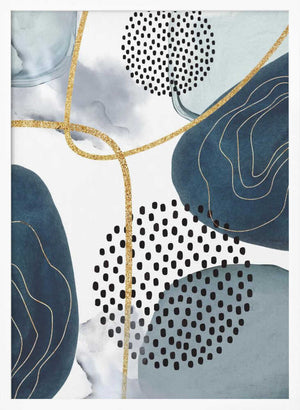 Tablou înramat „Shapley Blue-1” de Sally Ann Moss