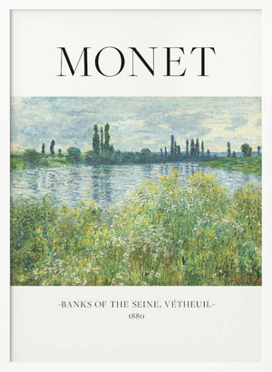 Tablou înramat „Banks Of The Seine” de Claude Monet